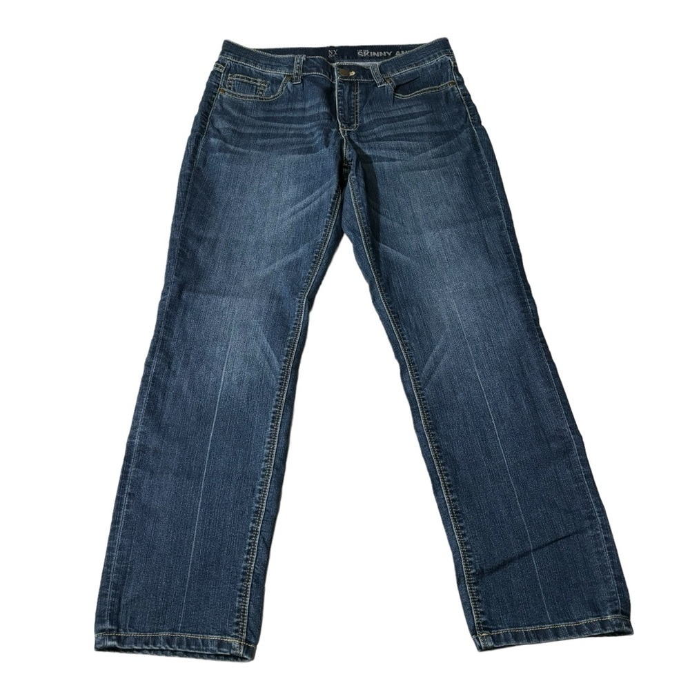 New York & Company Denim Jeans Low Rise Skinny Ankle Stretch Women's Size 8